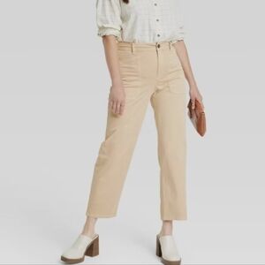UNIVERSAL THREAD Women's High Rise Barrel Leg Jeans In Beige